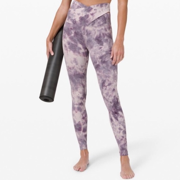 lululemon athletica Pants - Lululemon Align Pant 28" Crisscross Waist
Diamond Dye Pink Bliss Graphite Purple